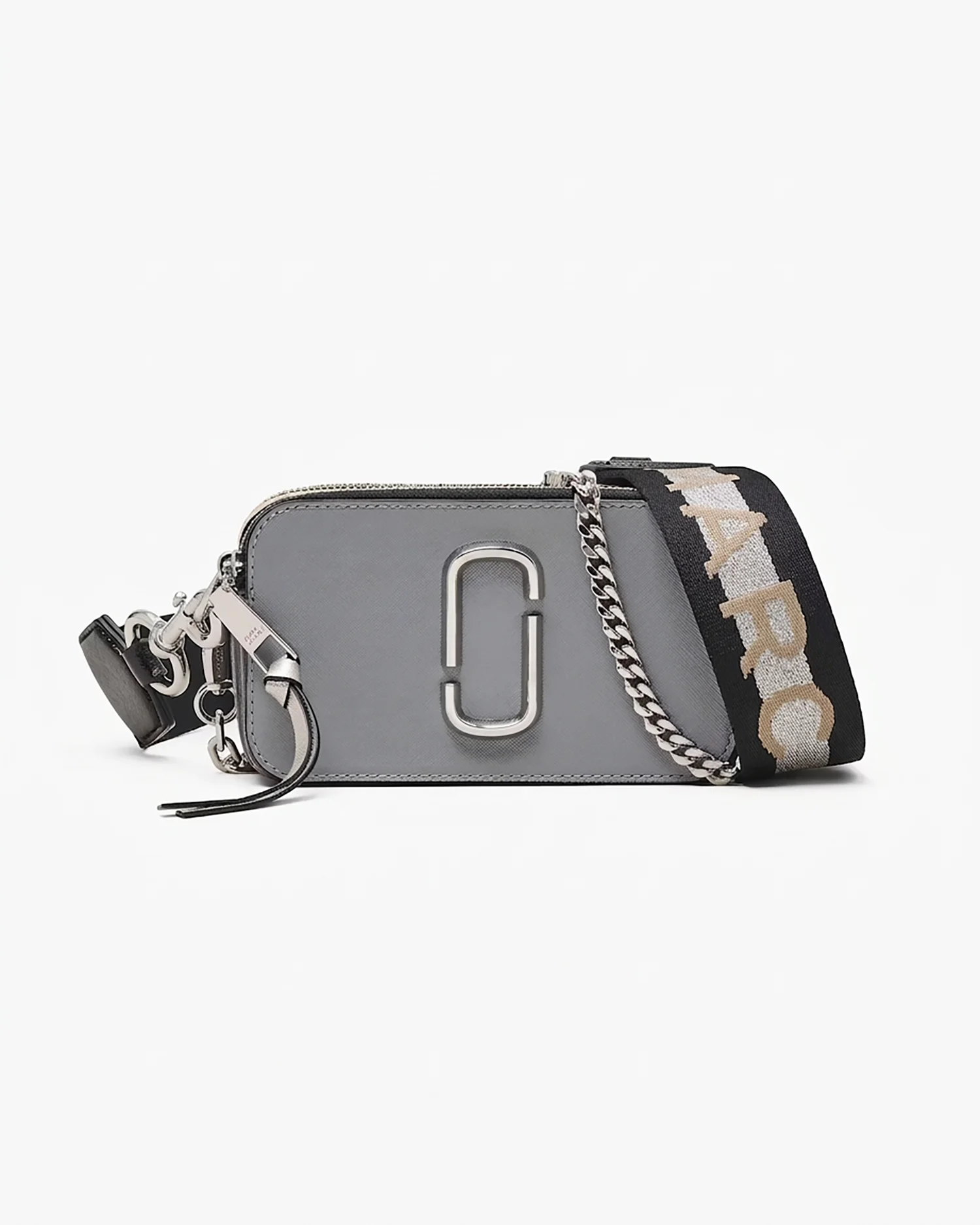 Marc Jacobs The Colorblock Chain Snapshot - Wolf Grey Multi Stripe