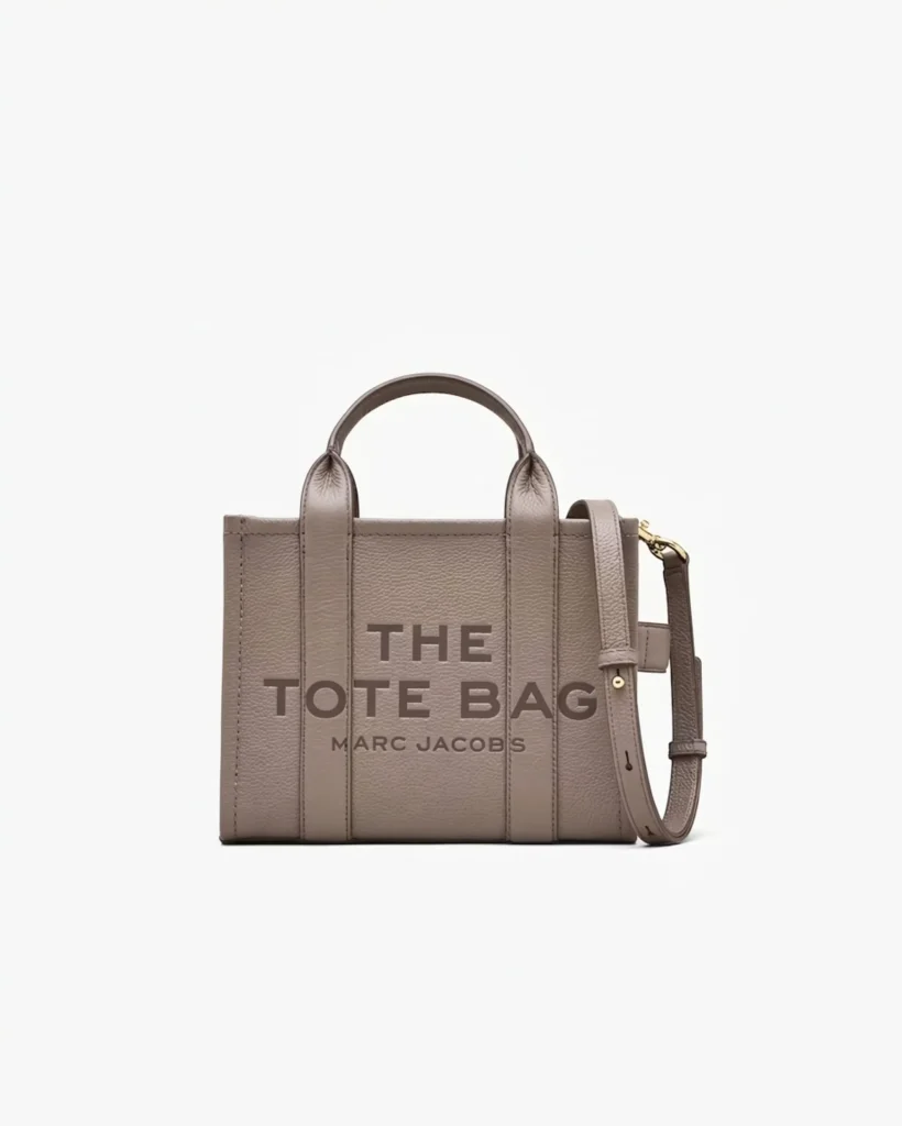 Marc Jacobs The Leather Small Tote - Cement
