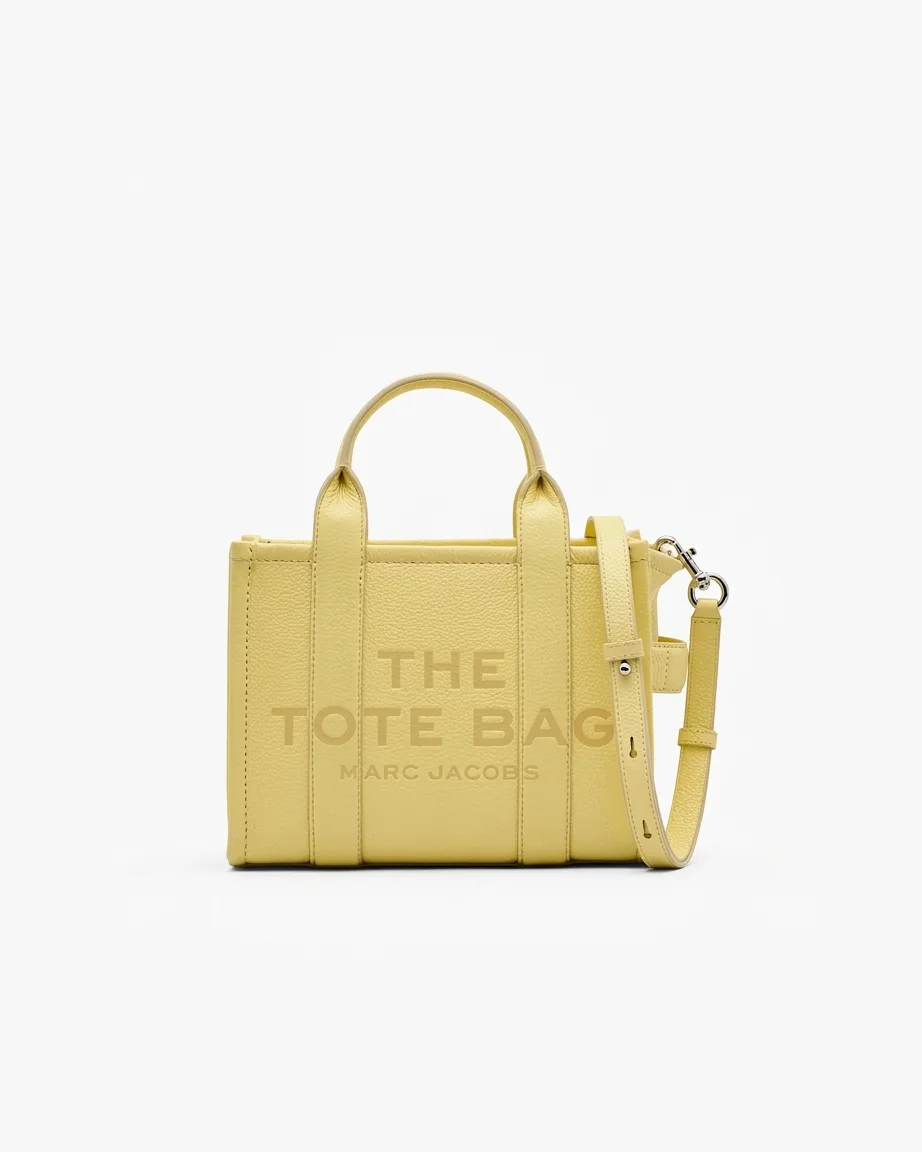 Marc Jacobs The Leather Small Tote - Custard