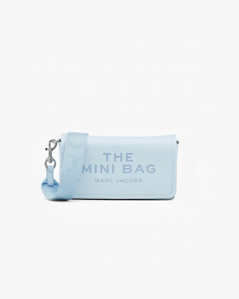 Marc Jacobs The Leather Mini Bag - Cloud Blue