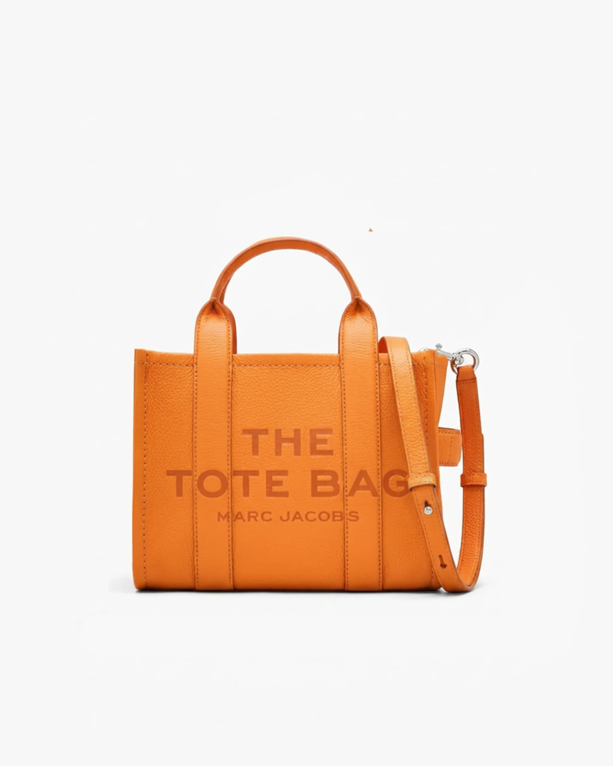 Marc Jacobs The Leather Small Tote Bag - Tangerine